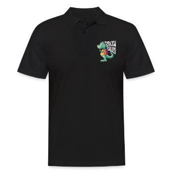 School 1. Grade - Männer Poloshirt - Schwarz - Vorne - Kai (181cm)