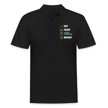 Fleuriste Fleur Florale Fleuristerie - Polo Homme - noir - Devant - Kai (181cm)