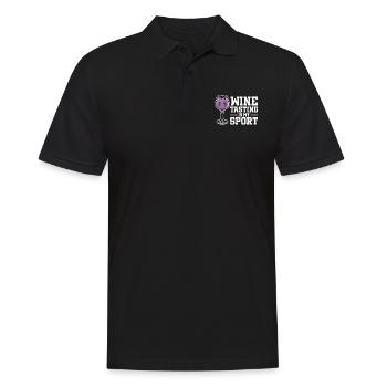 Wine Tasting Funny Wine Lover - Men's Polo Shirt - black - Front - Kai (181cm)