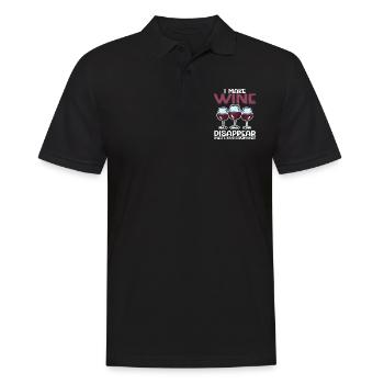 Wine Tasting Funny Wine Lover - Men's Polo Shirt - black - Front - Kai (181cm)