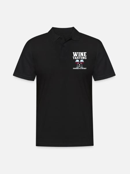 Wine Tasting Funny Wine Lover - Men's Polo Shirt - black