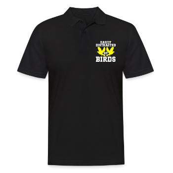 Bird Watching Cute Bird Lover - Männer Poloshirt - Schwarz - Vorne - Kai (181cm)