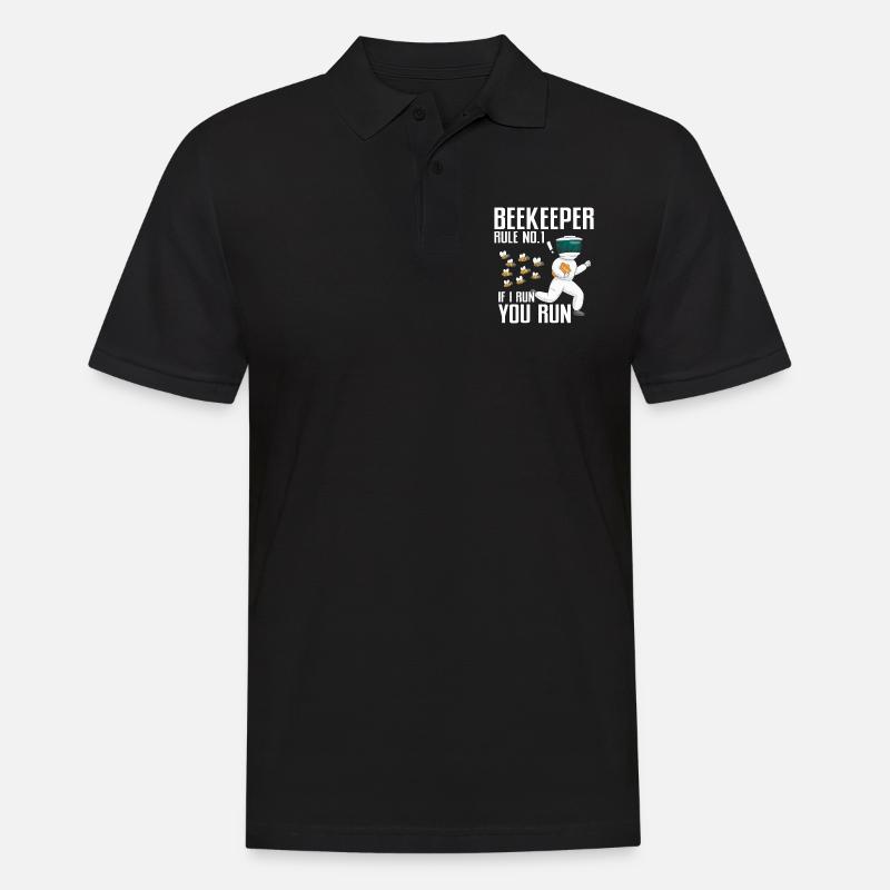 Beekeeping Bees Beekeeper - Männer Poloshirt - Schwarz