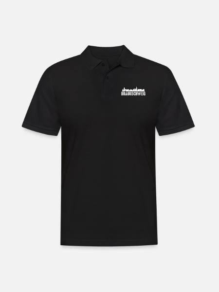 Braunschweig - Männer Poloshirt - Schwarz