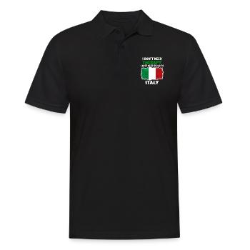 Italy Italy Italia Gift idea - Men's Polo Shirt - black - Front - Kai (181cm)