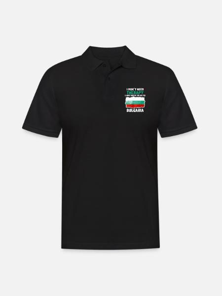 Bulgarie - Polo Homme - noir