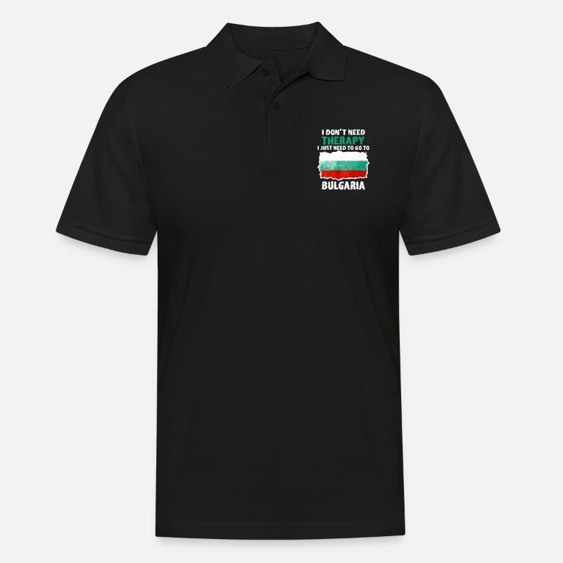 Bulgarien - Männer Poloshirt - Schwarz