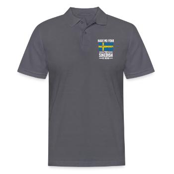 Suède Suède Suédois Cadeau Pour La Suède - Polo Homme - charbon - Devant - Nico (186cm)