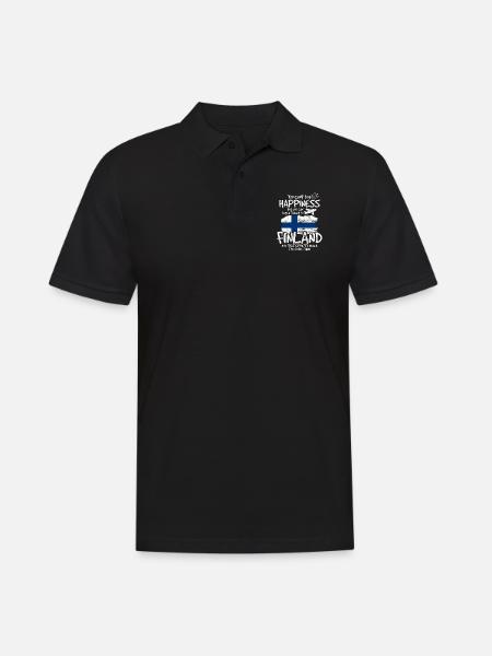Finlande - Polo Homme - noir