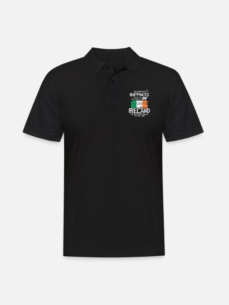 Ireland - Men's Polo Shirt - black