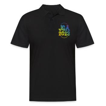 Jga 2023 Junggesellenabschied - Männer Poloshirt - Schwarz - Vorne - Kai (181cm)