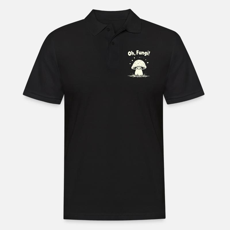 Oh, les champignons ! Champignon drôle - Polo Homme - noir
