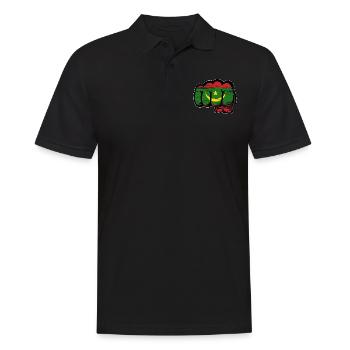 Poing du drapeau de la Mauritanie utilisé - Polo Homme - noir - Devant - Kai (181cm)