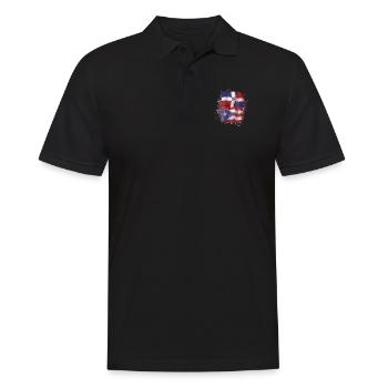Puerto Rican Dominican Love - Men's Polo Shirt - black - Front - Kai (181cm)