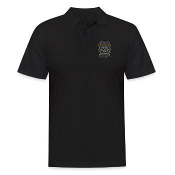50 birthday - Matured to perfection 50 gifts - Men's Polo Shirt - black - Front - Kai (181cm)