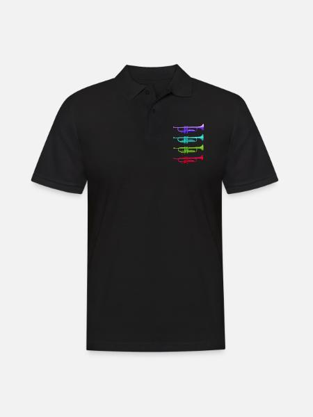 Trompettes - Polo Homme - noir