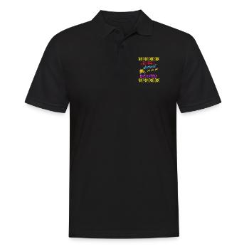 Santa's dearest Bachatera Ugly - Men's Polo Shirt - black - Front - Kai (181cm)