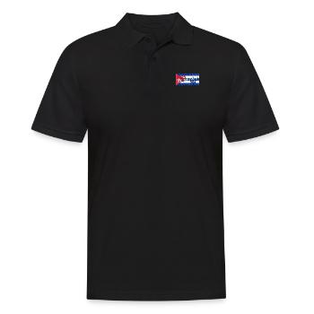 Salsa 123 567 Cuba Flag - Men's Polo Shirt - black - Front - Kai (181cm)