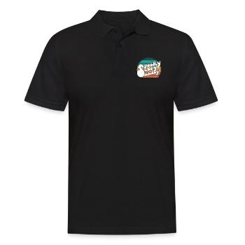Spooky Scary Sunday Trendy Retro Rainbow - Polo Homme - noir - Devant - Kai (181cm)