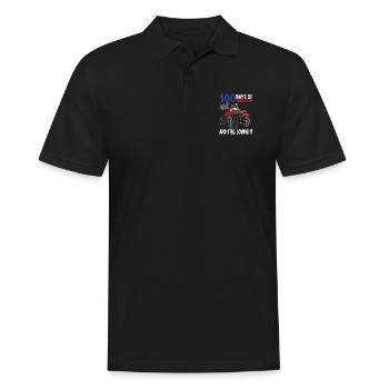 100 Days Of Kindergarten Mosnter Trucks - Men's Polo Shirt - black - Front - Kai (181cm)