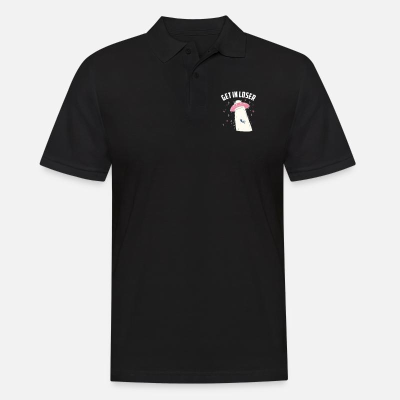 Entrez dans le perdant - Polo Homme - noir