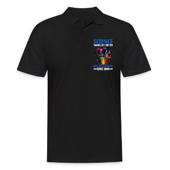 Science, Taking All The Fun Out Of Guessing 14 - Men's Polo Shirt - black - Front - Kai (181cm)