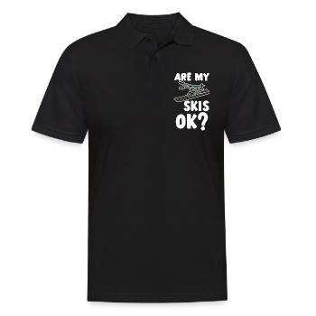 Are My Skis Ok 2 - Männer Poloshirt - Schwarz - Vorne - Kai (181cm)