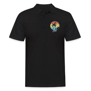 Bali - Männer Poloshirt - Schwarz - Vorne - Kai (181cm)
