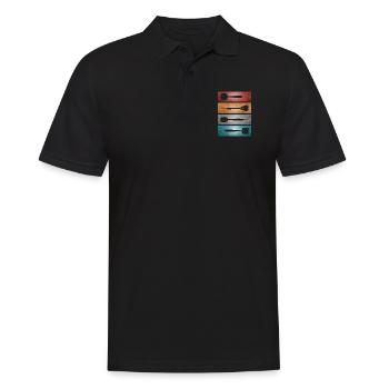 Darts and darts - Men's Polo Shirt - black - Front - Kai (181cm)