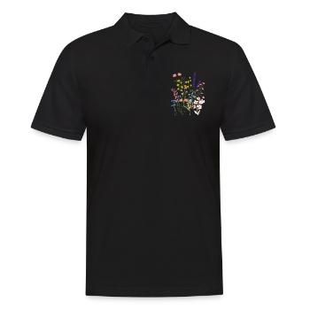 Prairie d’été - Polo Homme - noir - Devant - Kai (181cm)
