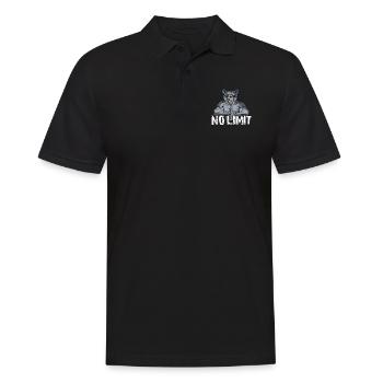 Musculation Musculation Renforcement musculaire Perte de graisse sans limite - Polo Homme - noir - Devant - Kai (181cm)