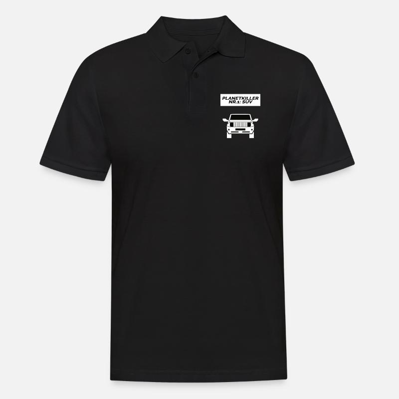Démonstration de la pollution SUV climatique RIP - Polo Homme - noir