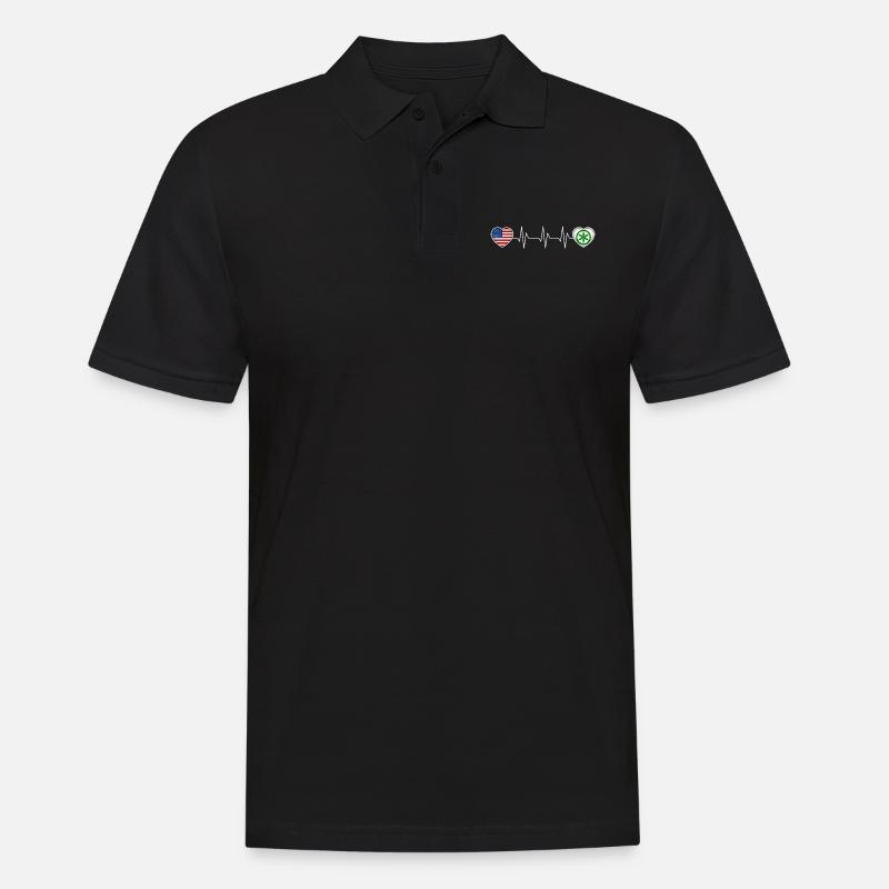 Padanien - Männer Poloshirt - Schwarz