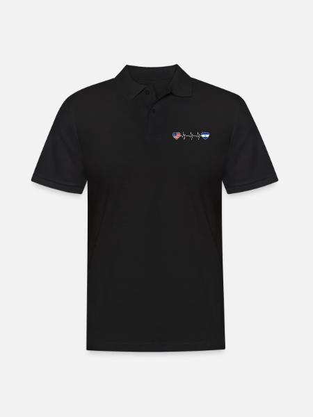 El Salvador - Men's Polo Shirt - black