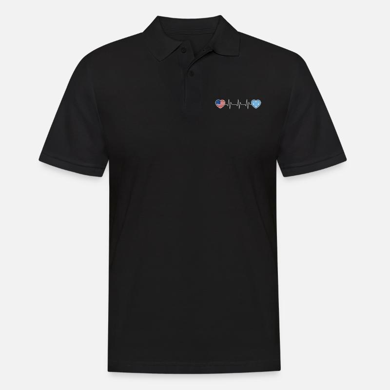 Mikronesien - Männer Poloshirt - Schwarz