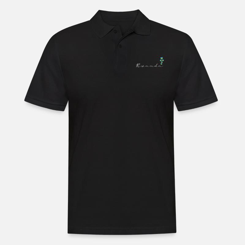 Ruanda - Männer Poloshirt - Schwarz