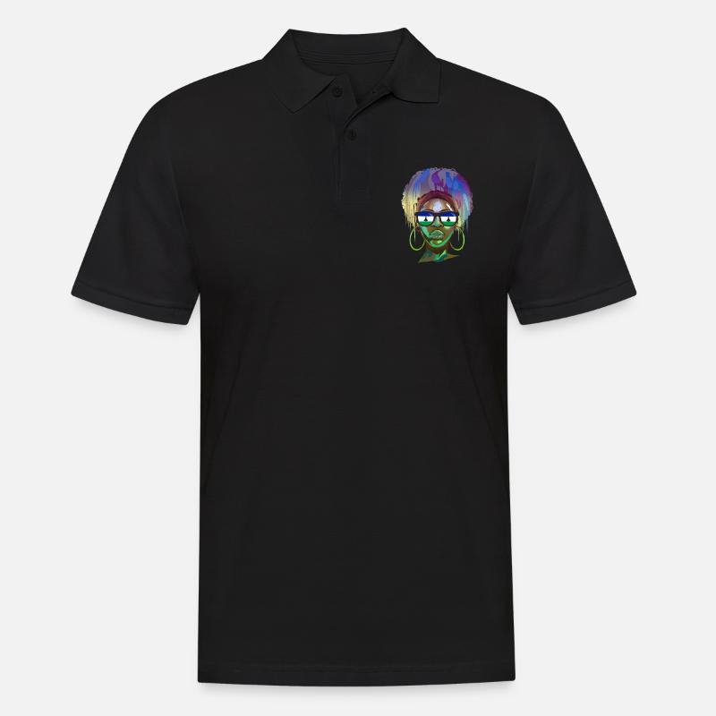 Lesotho - Männer Poloshirt - Schwarz