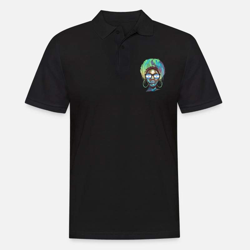 Argentinien - Männer Poloshirt - Schwarz