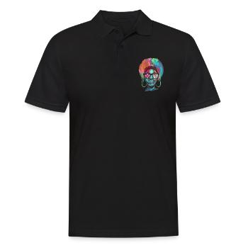 Fidschi - Männer Poloshirt - Schwarz - Vorne - Kai (181cm)