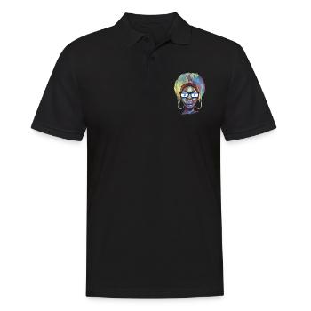 Israel - Men's Polo Shirt - black - Front - Kai (181cm)