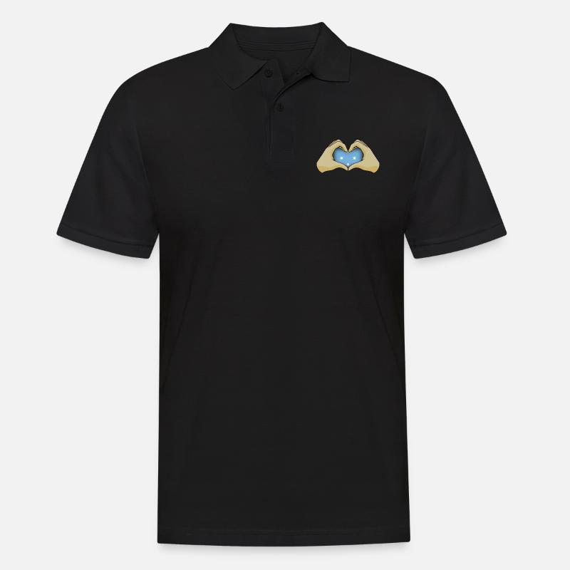 Mikronesien - Männer Poloshirt - Schwarz