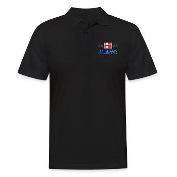 Norwegen - Männer Poloshirt - Schwarz - Vorne - Kai (181cm)