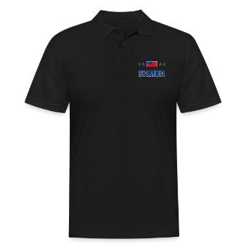Samoa - Männer Poloshirt - Schwarz - Vorne - Kai (181cm)