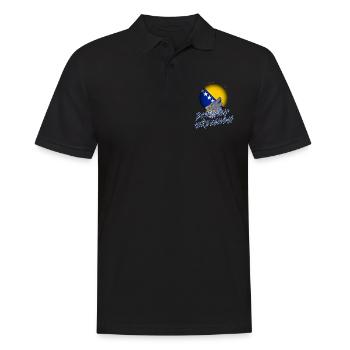 Bosnien und Herzegowina - Männer Poloshirt - Schwarz - Vorne - Kai (181cm)