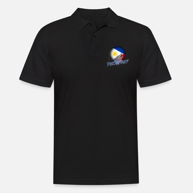 Philippinen - Männer Poloshirt - Schwarz