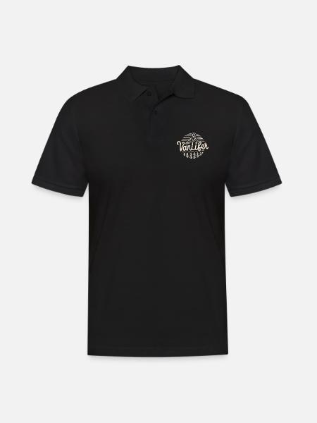 Vanlifer Vanlife - Männer Poloshirt - Schwarz