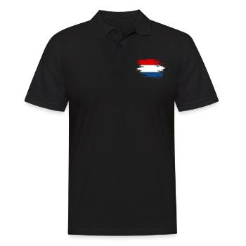 Drapeau hollandais utilisé design - Polo Homme - noir - Devant - Kai (181cm)