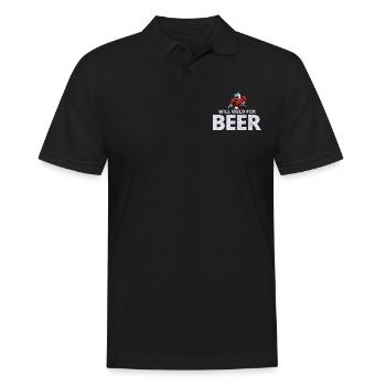 Welding Welder Metal Construction Ironworker Beer - Men's Polo Shirt - black - Front - Kai (181cm)