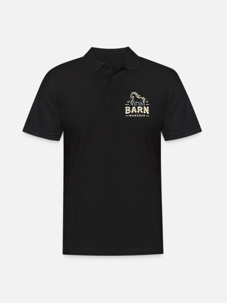 Scheunen-Manager - Männer Poloshirt - Schwarz