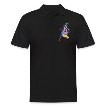 Perchiste Enfant Saut à la perche - Polo Homme - noir - Devant - Kai (181cm)